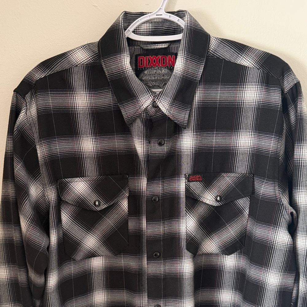 Dixxon Black and White Plaid Men's Shirt | Suicidal Tendencies